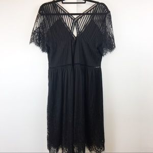 Forever 21 Plus Black Lace Dress Sz 2X